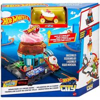 HOT WHEELS CITY DOWNTOWN TRACK SET - ICE CREAM SWIRL  [HDR24/HKX38]