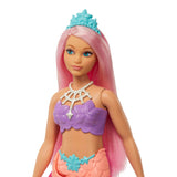 BARBIE DREAMTOPIA MERMAID DOLL CURVY PINK HAIR  [HGR08/HGR09]