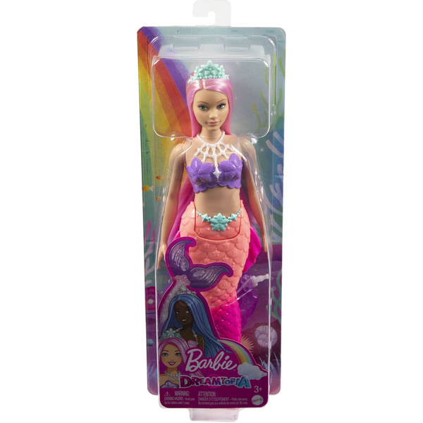 BARBIE DREAMTOPIA MERMAID DOLL CURVY PINK HAIR  [HGR08/HGR09]