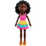 POLLY POCKETS SMALL FASHION DOLL - DARK SKIN [HNF50/HKV84]