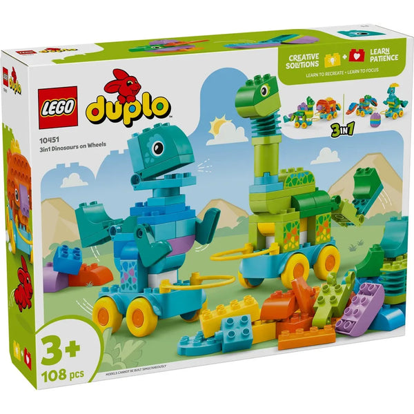 DUPLO® 3IN1 DINOSAURS ON WHEELS - 10451