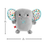 FISHER PRICE PLUSH ELEPHANT BABY TOY SOUND MACHINE WITH VIBRATIONS, CALMING SOUNDS SOOTHER  [HML65]