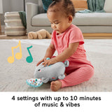 FISHER PRICE PLUSH ELEPHANT BABY TOY SOUND MACHINE WITH VIBRATIONS, CALMING SOUNDS SOOTHER  [HML65]