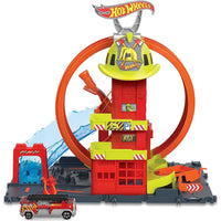 HOT WHEELS CITY SUPER LOOP FIRE STATION  [HKX41]