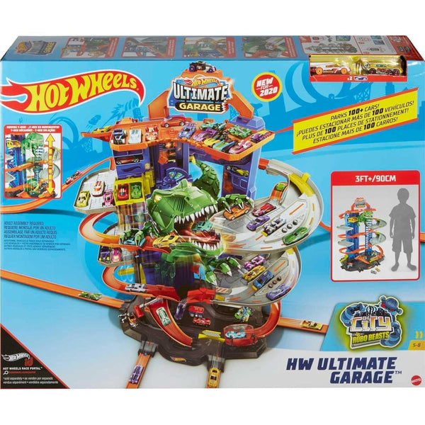 HOT WHEELS ULTIMATE GARAGE TRACK SET WITH 2 TOY CARS  [GJL14]