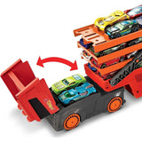 HOT WHEELS MEGA RED HAULER WUTH 6 EXPANDABLE LEVELS  [GHR48]