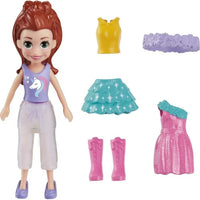 POLLY POCKETS SMALL FASHION DOLL - GREEN TUTU  [HNF50/HKV82]