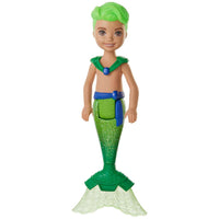 BARBIE CHELSEA MERMAID DOLL GREEN HAIR MERMAN  [GJJ85/GJJ91]