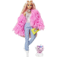 BARBIE EXTRA DOLL - FLUFFY PINK JACKET   [GRN28]