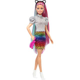 BARBIE LEOPARD RAINBOW HAIR FEATURE DOLL  [GRN81]