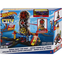 HOT WHEELS CITY SUPER TWIST TIRE SHOP  [HDP02]