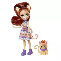 ENCHANTIMALS DOLL & ANIMAL - TARLA TABBY™ & CUDDLE™ [FNH22/HHB91]