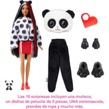 BARBIE CUTIE REVEAL PANDA PLUSH COSTUME DOLL WITH PET, COLOUR CHANGE  [HHG22]