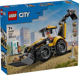 CITY YELLOW BACKHOE LOADER - 60480