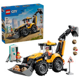 CITY YELLOW BACKHOE LOADER - 60480