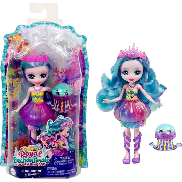 ENCHANTIMALS JELANIE™ JELYFISH DOLL & STINGLEY™ ANIMAL FRIEND FIGURE  [HFF34]