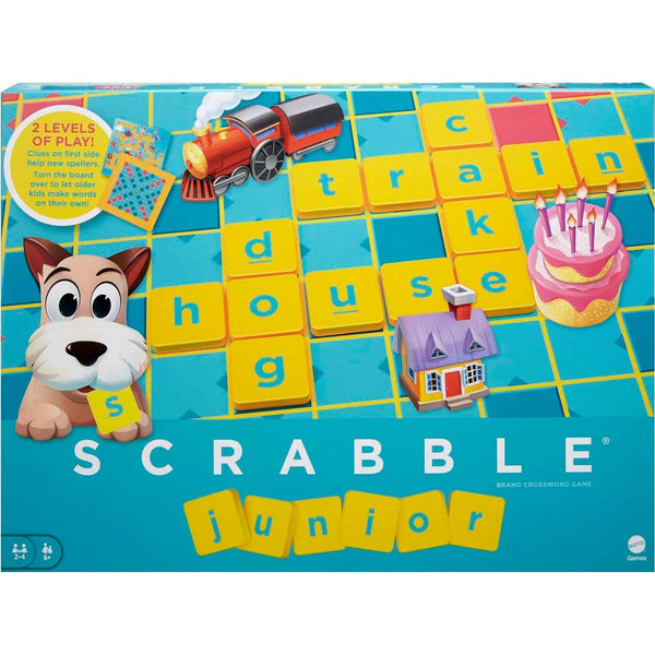 SCRABBLE JUNIOR KIDS CROSSWORD BOARD GAME  [Y9667]