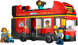 CITY RED DOUBLE-DECKER SIGTSEEING BUS - 60407