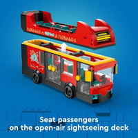 CITY RED DOUBLE-DECKER SIGTSEEING BUS - 60407