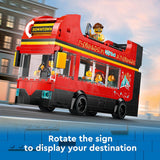 CITY RED DOUBLE-DECKER SIGTSEEING BUS - 60407