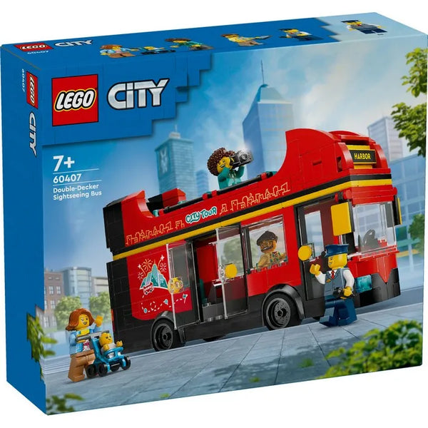 CITY RED DOUBLE-DECKER SIGTSEEING BUS - 60407