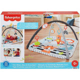 FISHER PRICE 3-IN-1 MUSIC GLOW & GROW GYM INFANT PLAYMAT WITH LIGHTS & REMOVABLE TOYS  [HBP41]