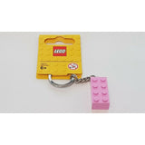 LEGO® CLASSIC 2X4 BRICK PINK KEY CHAIN - 852273