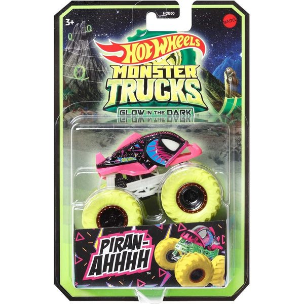 HOT WHEELS MONSTER TRUCKS GLOW IN THE DARK PIRAN-AAAAH [HCB50]