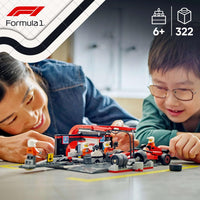 F1® PIT STOP & PIT CREW WITH FERARRI CAR - 60443