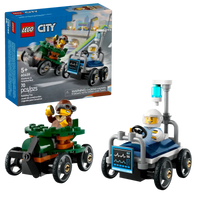 CITY AIRPLANE VS. HOSPITAL BED RACE CAR PACK - 60459