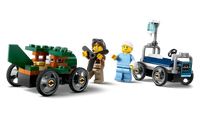 CITY AIRPLANE VS. HOSPITAL BED RACE CAR PACK - 60459