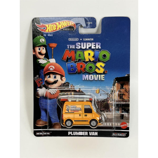 HOT WHEELS RETRO CARS - THE SUPER MARIO BROS MOVIE PLUMBER VAN  [DMC55/HKC19]