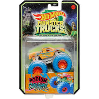 HOT WHEELS MONSTER TRUCKS GLOW IN THE DARK - PODIUM CRASHER 2 [HCB50]