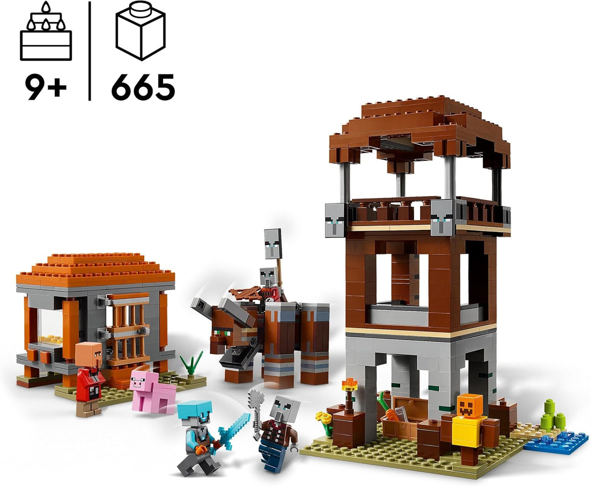 MINECRAFT® THE PILLAGER OUTPOST AND RAVAGER - 21278 – Brick By Brick Kenya