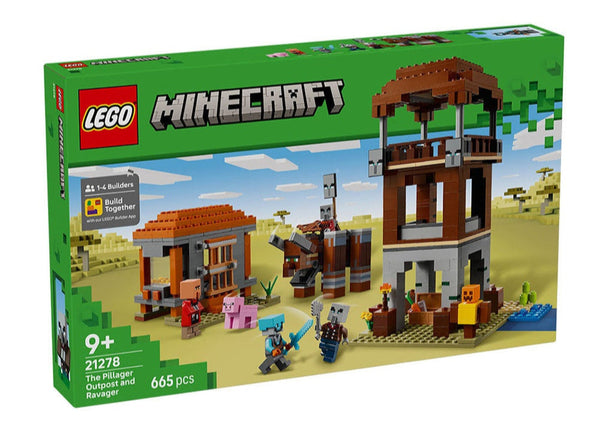 MINECRAFT® THE PILLAGER OUTPOST AND RAVAGER - 21278