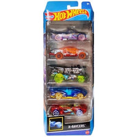 HOT WHEELS 5 PACK ASSORTED - X-RAYCERS™  [1806]