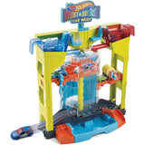 HOT WHEELS STUNT AND SPLASH CAR WASH PLAYSET  [GRW37]