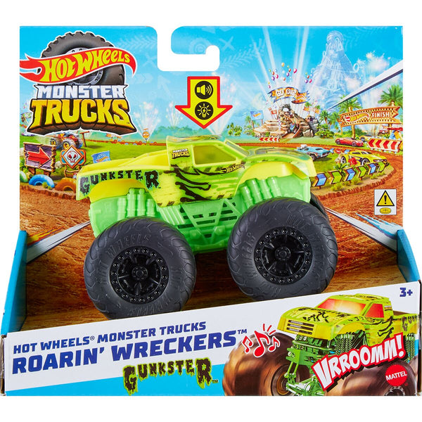 HOT WHEELS MONSTER TRUCKS ROARIN' WRECKERS - GUNKSTER  [HDX60/HMM54]