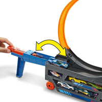 HOT WHEELS STUNT & GO TRANSFORMING TRACK WITH 1 HOT WHEELS VEHICLE  [GCK38]