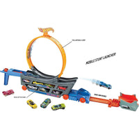 HOT WHEELS STUNT & GO TRANSFORMING TRACK WITH 1 HOT WHEELS VEHICLE  [GCK38]