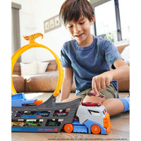 HOT WHEELS STUNT & GO TRANSFORMING TRACK WITH 1 HOT WHEELS VEHICLE  [GCK38]