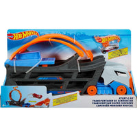 HOT WHEELS STUNT & GO TRANSFORMING TRACK WITH 1 HOT WHEELS VEHICLE  [GCK38]