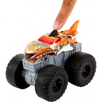 HOT WHEELS MONSTER TRUCKS ROARIN' WRECKERS - TIGER SHARK  [HDX60]