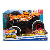 HOT WHEELS MONSTER TRUCKS UNSTOPPABLE TIGER SHARK REMOTE CONTROL CAR  [HGV87]