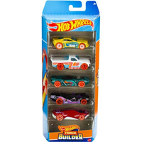 HOT WHEELS 5 PACK ASSORTED - TRACK BUILDER  [1806]