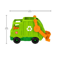 FISHER PRICE LITTLE PEOPLE® RECYCLING GARBAGE TRUCK TOY WITH MUSIC & SOUNDS   [GWD29]