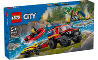 CITY 4X4 FIRE TRUCK WITH RESCUE BOAT - 60412