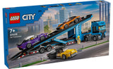 CITY CAR TRANSPORTER TRUCK WITH SPPORTS CARS - 60408