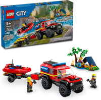 CITY 4X4 FIRE TRUCK WITH RESCUE BOAT - 60412