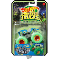 HOT WHEELS MONSTER TRUCKS GLOW IN THE DARK - TWIN MILL  [HCB50]